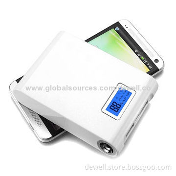 4,800/8,000mAh Mini Mobile Power Charger for iPad with LCD Power Display